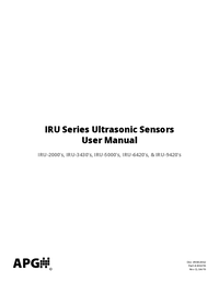 Thumbnail of document Manual - IRU-2000 Object Detection Ultrasonic Sensor